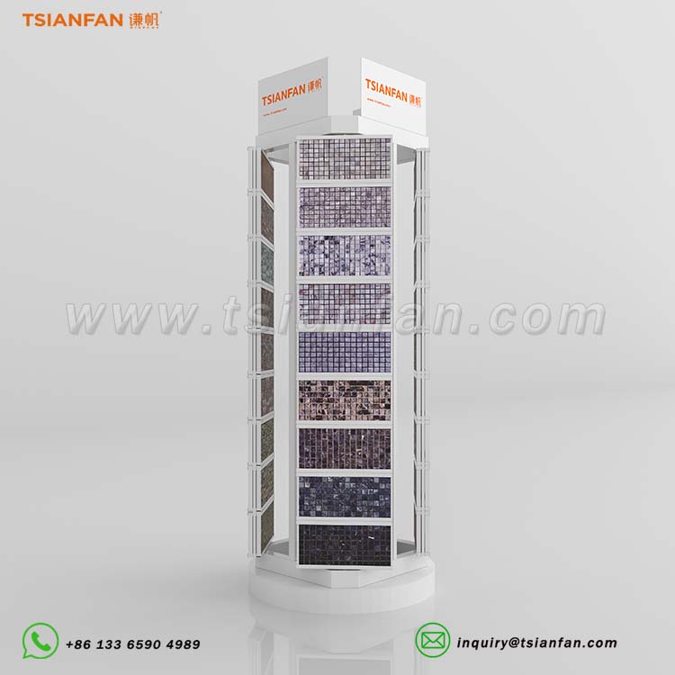mosaic tiles floor stand mosaic display racks-ML2002