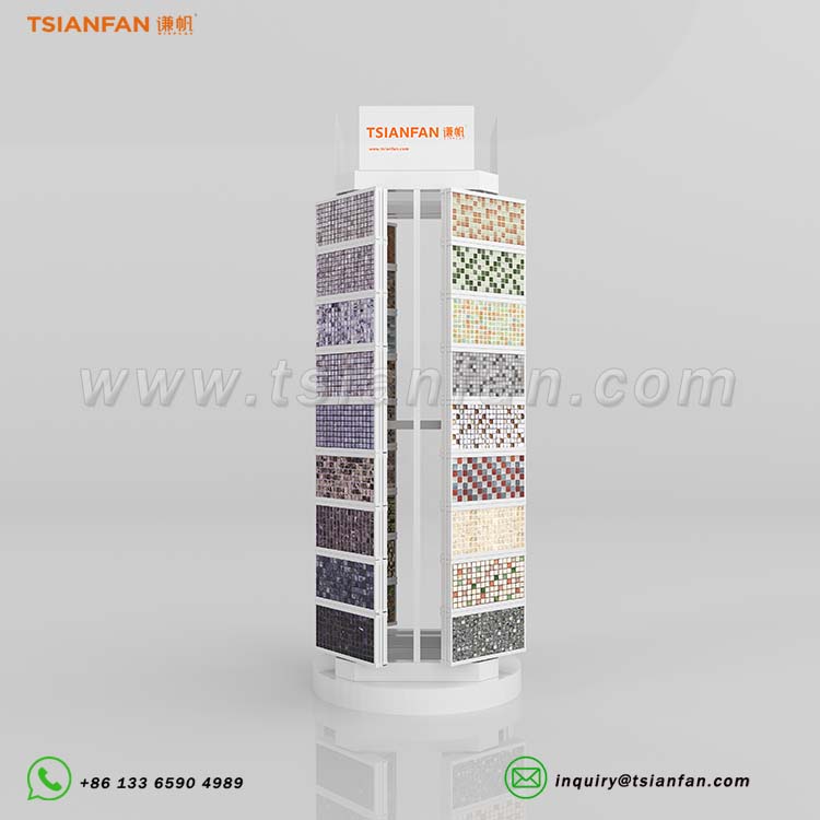 mosaic tiles floor stand mosaic display racks-ML2002
