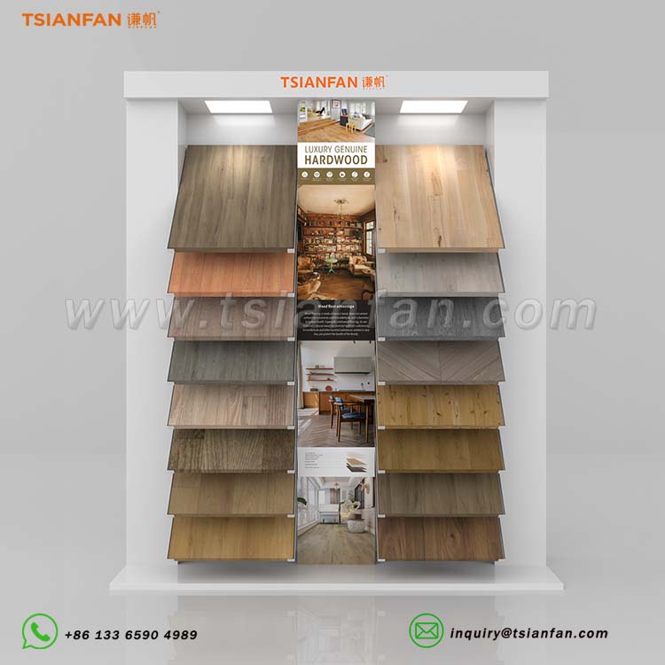 wood flooring display stand wood floor sample display racks-WL037