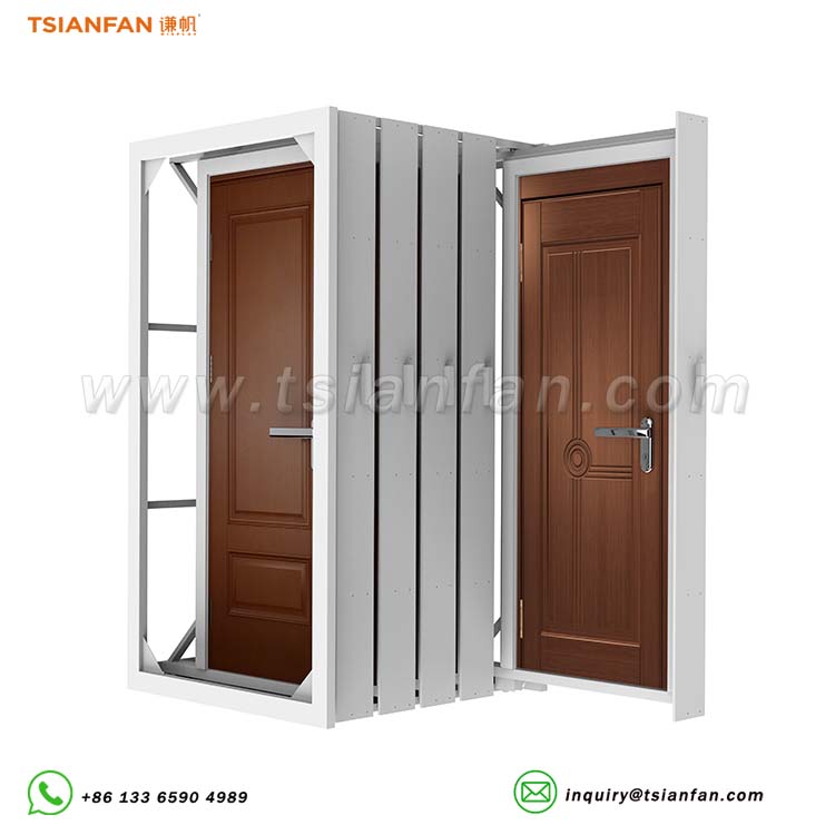 wooden door display stand door displays-CT011
