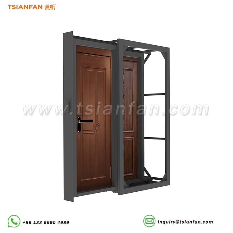 wooden door display stand door displays-CT011