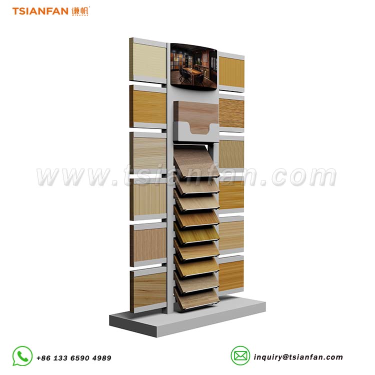 wooden tiles display rack flooring displays-SRL138