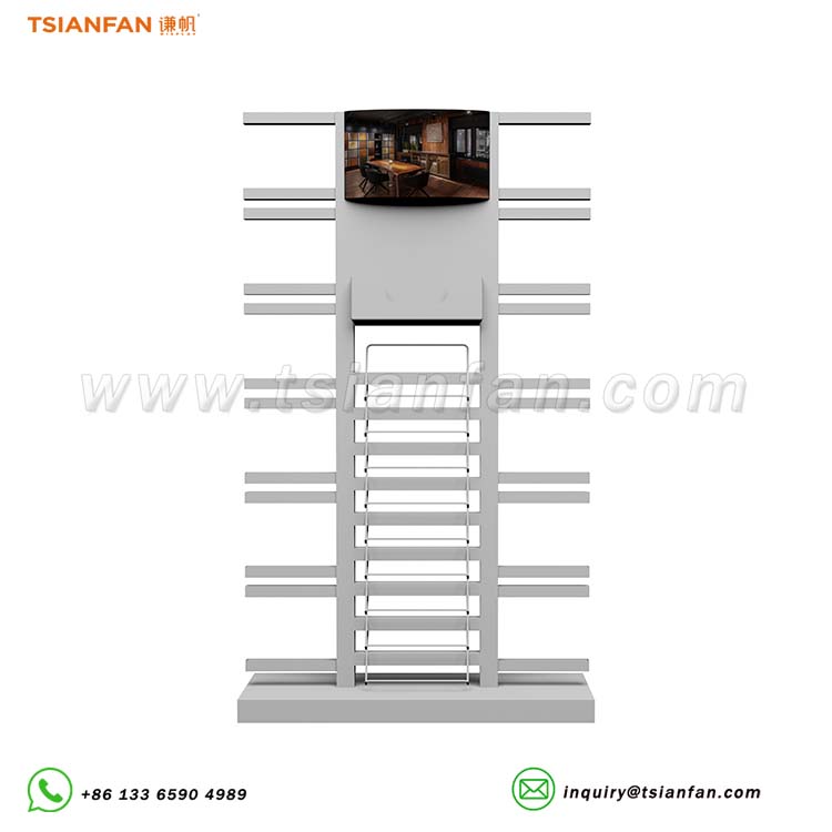 wooden tiles display rack flooring displays-SRL138