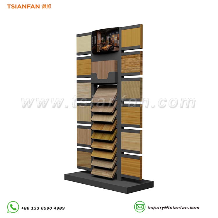 wooden tiles display rack flooring displays-SRL138