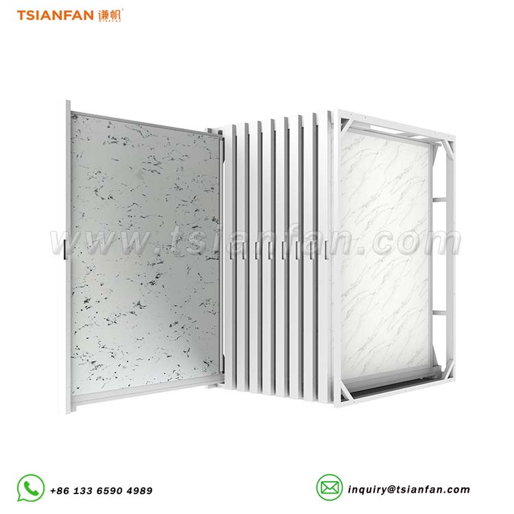 ceramic tiles pull out display stand stone sample displays-CT011