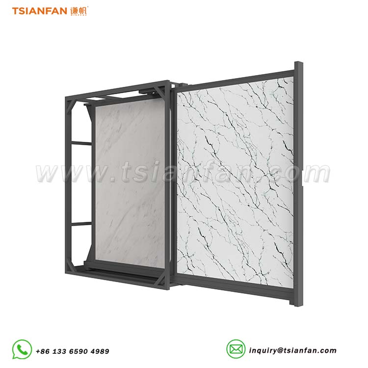 ceramic tiles pull out display stand stone sample displays-CT011