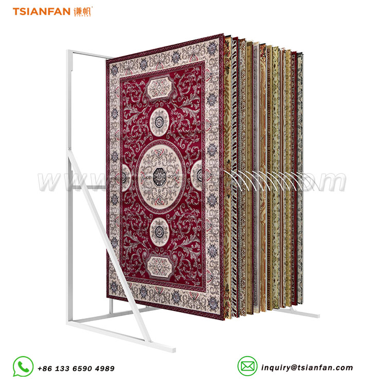 carpet flip display stand rug display ideas-DF103