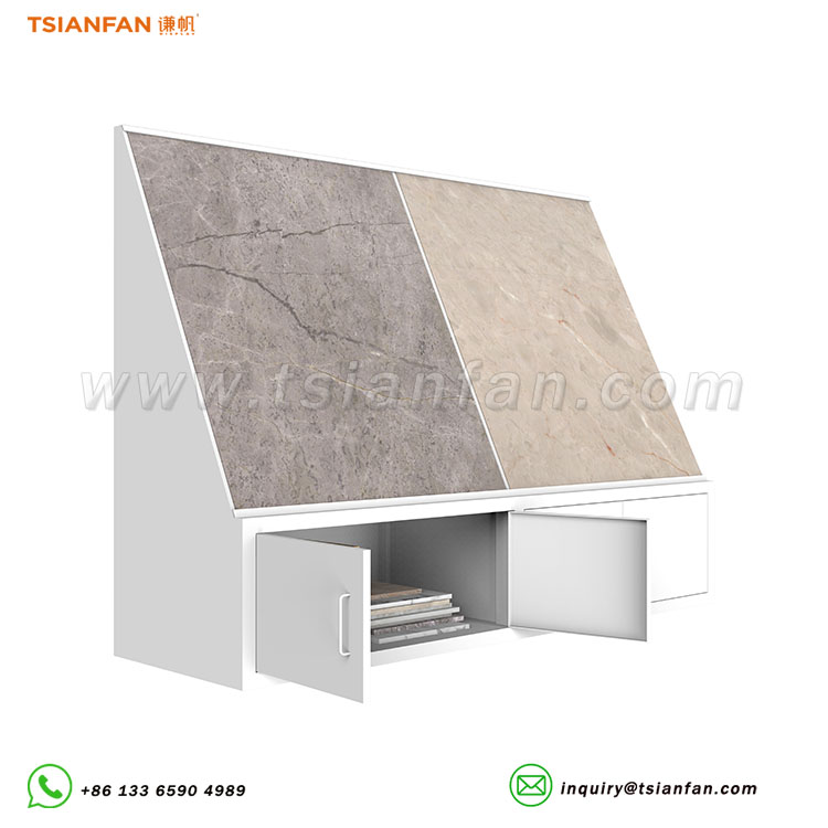 slab tiles combined display stand stone display solution-WZ906