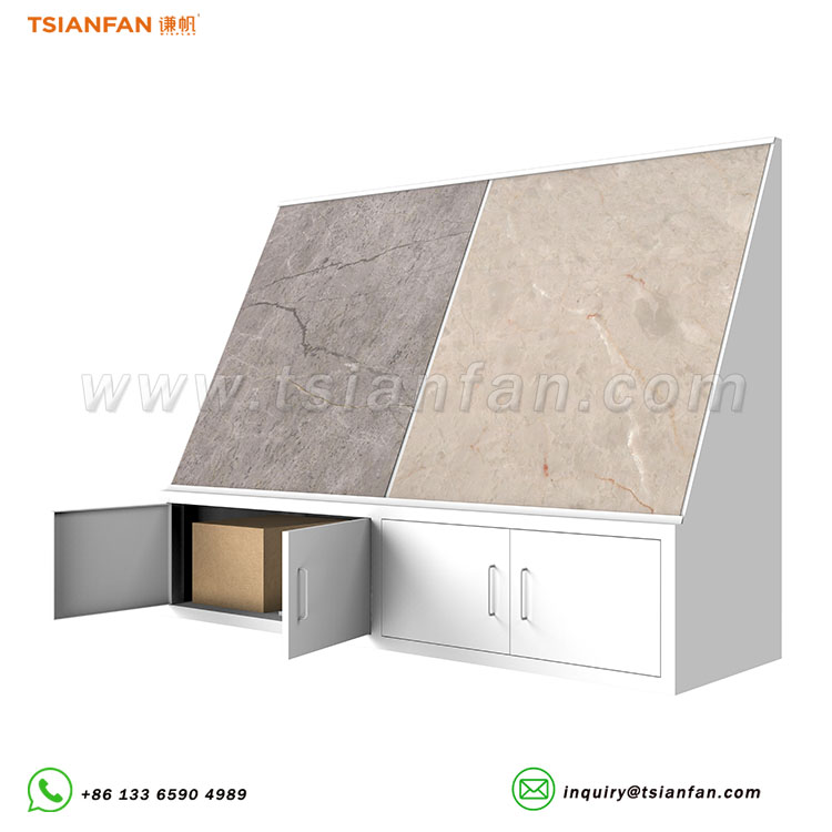 slab tiles combined display stand stone display solution-WZ906