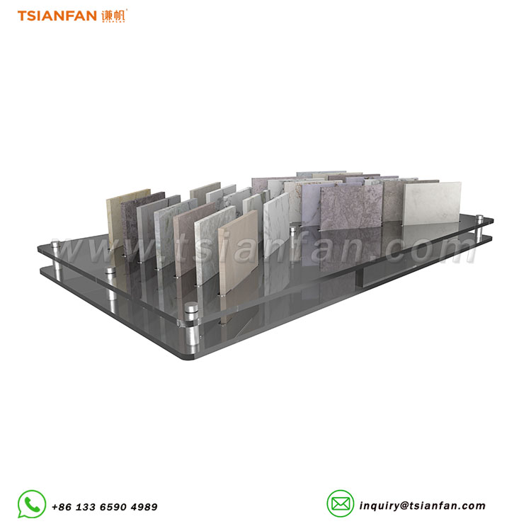 sample stone acrylic display stand tile countertop display stand