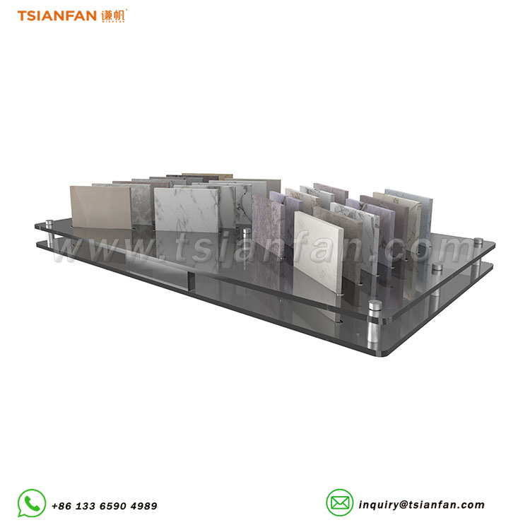 sample stone acrylic display stand tile countertop display stand