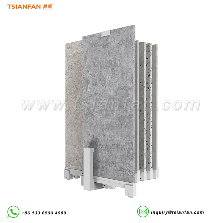 sample tiles sliding display stand stone displays