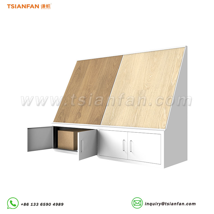 wooden flooring combined display stand cabinet displays-WZ906
