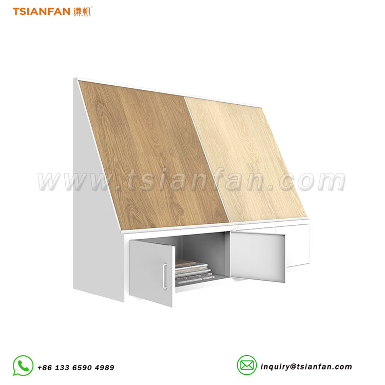 wooden flooring combined display stand cabinet displays-WZ906