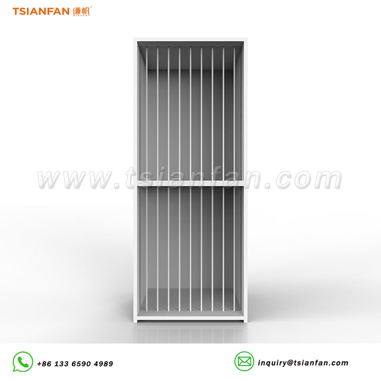 adjustable wooden tiles display cabinet for sale
