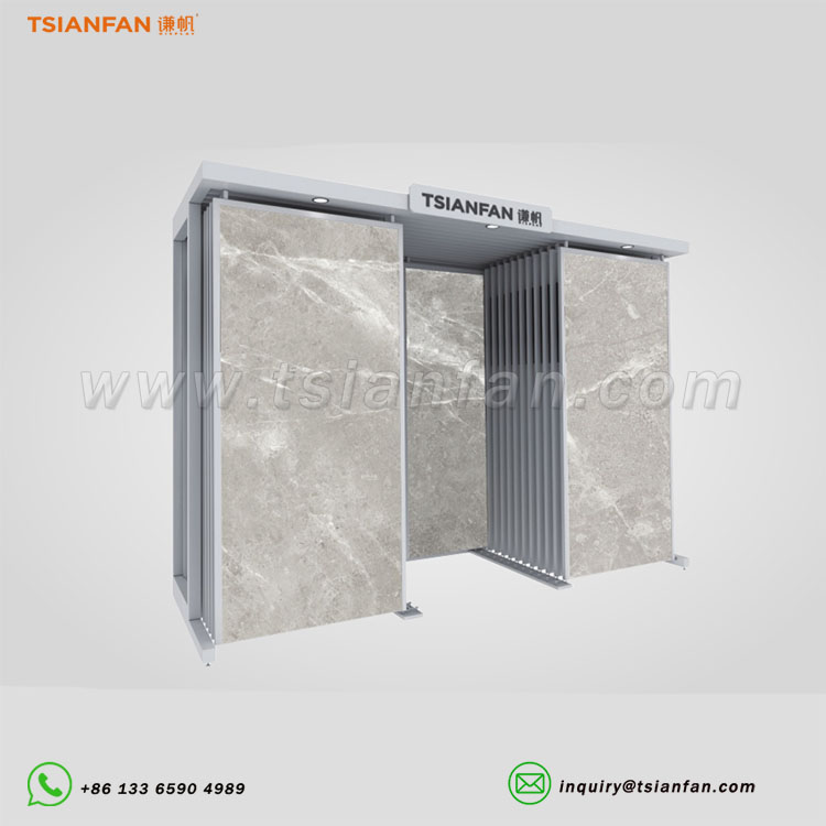 Ceramic tiles sliding display stand marble displays-CT2151