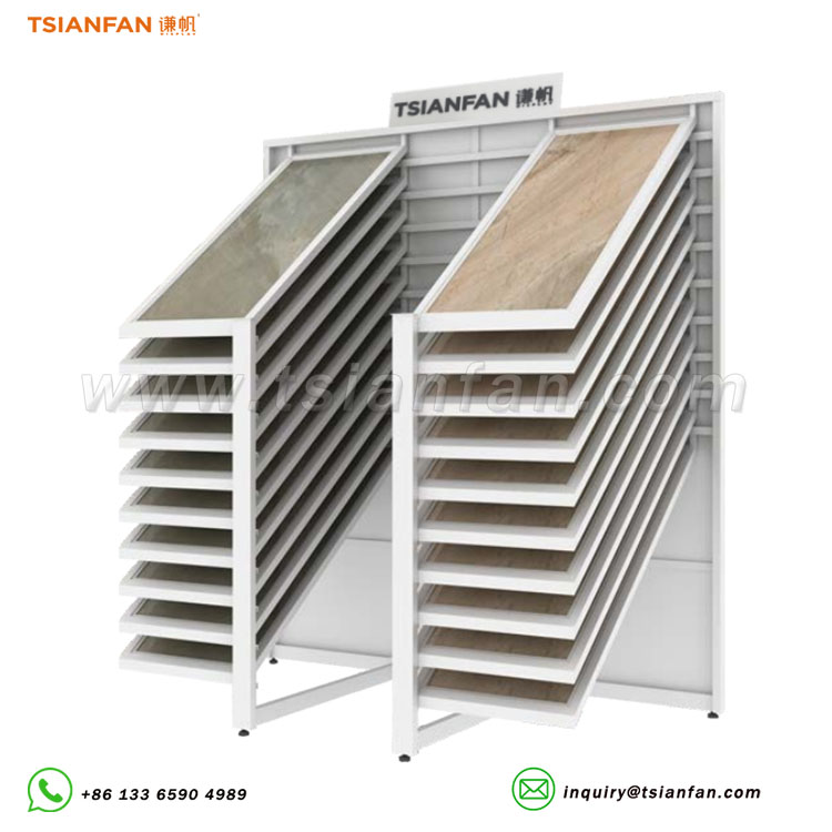Horizontal sliding tile panel rack freestanding sliding unit-CX2021