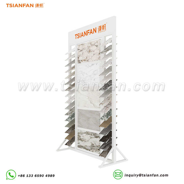 Freestanding vertical tile rack with adjustable slots-SRL954