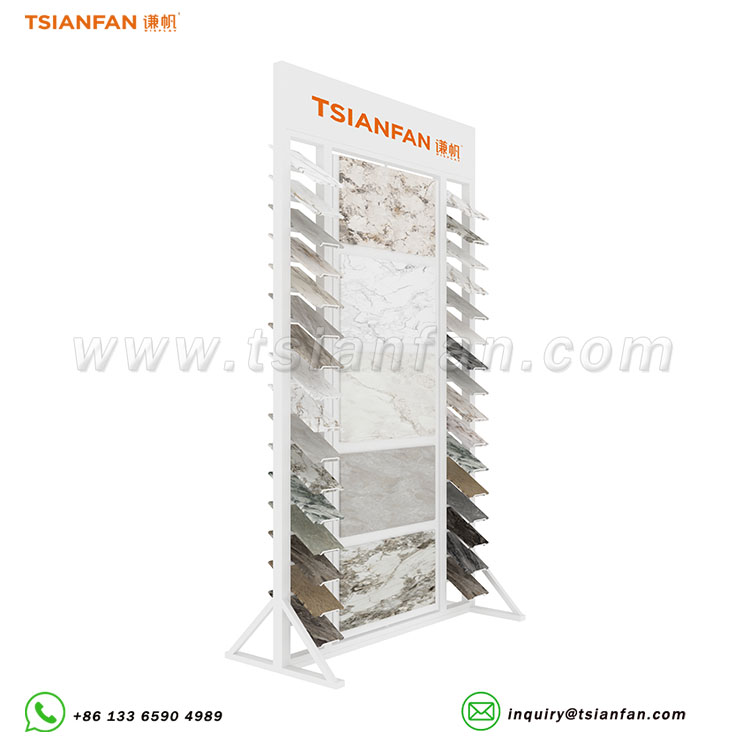 Freestanding vertical tile rack with adjustable slots-SRL954