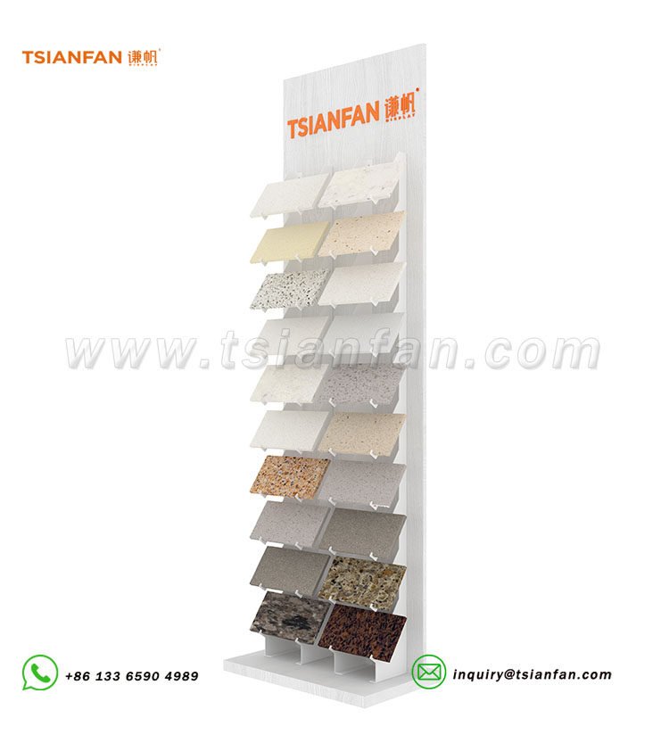 Lightweight stone sample stand for trade show booths-SRL097