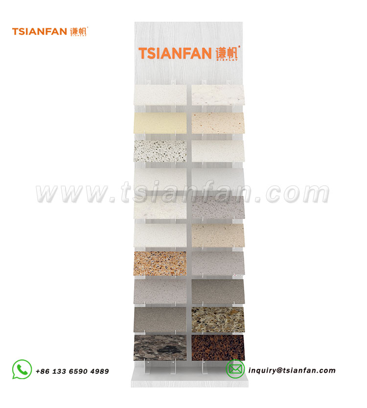 Lightweight stone sample stand for trade show booths-SRL097