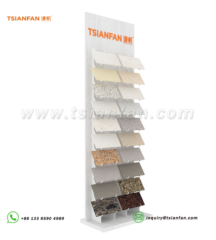 Lightweight stone sample stand for trade show booths-SRL097
