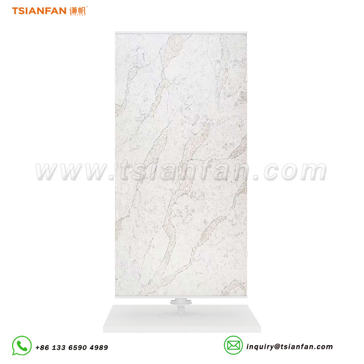 Custom branded rotating tile rack for stone galleries-SRL952