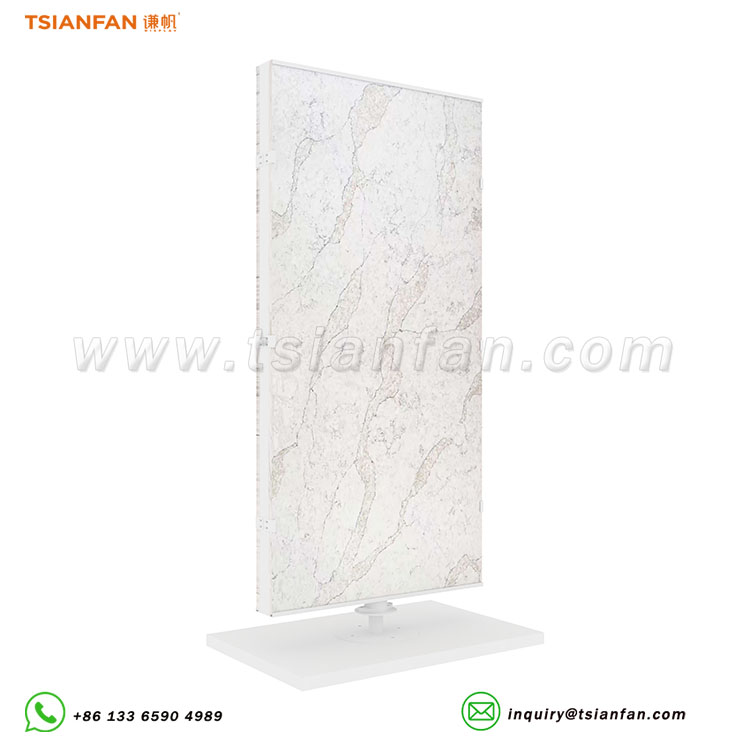 Custom branded rotating tile rack for stone galleries-SRL952