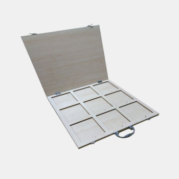 Solid wood Tile Sample Display Box Cheap Online Shopping