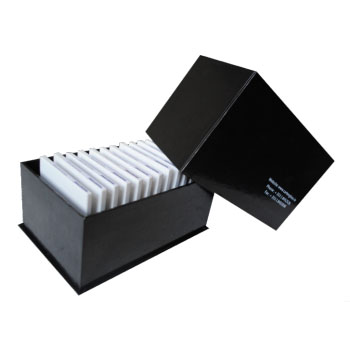 Up-Bottom Cover Quartz Stone Sample Display Box For Shop