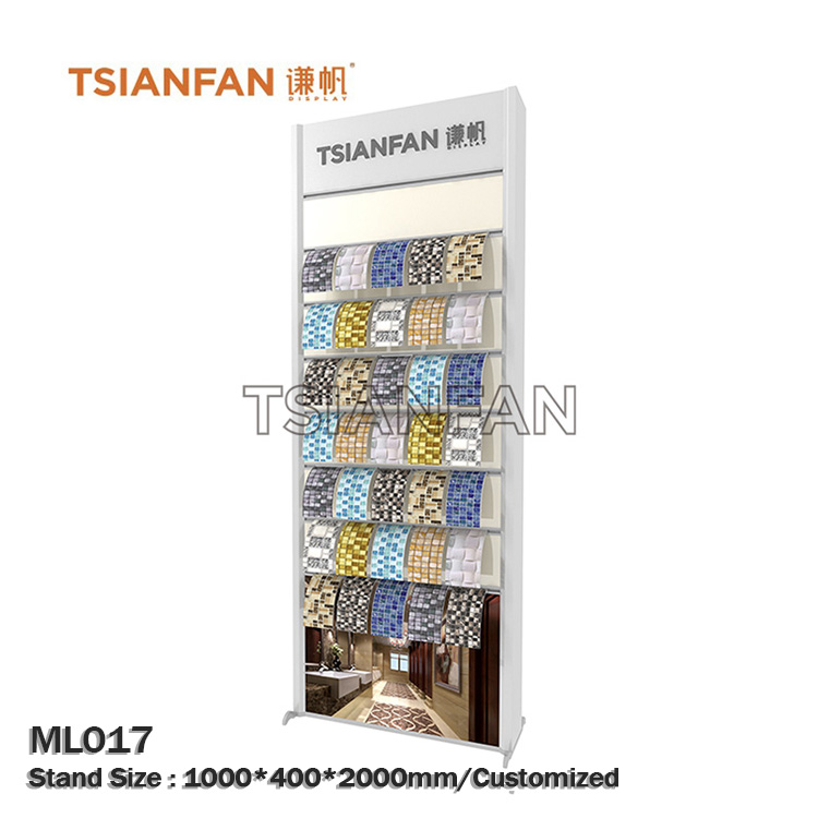 Mosaic tile stone sample push pull display stand MC1001