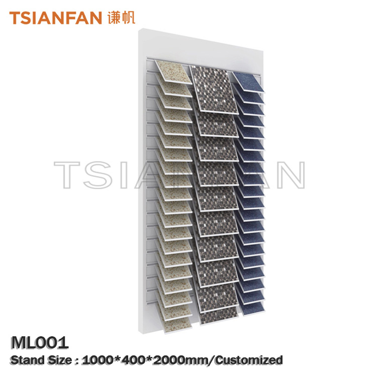 Mosaic tile stone sample push pull display stand MC1001