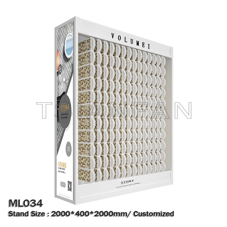 Custom wholesale large volume mosaic ceramic tile display cabinets-ML046