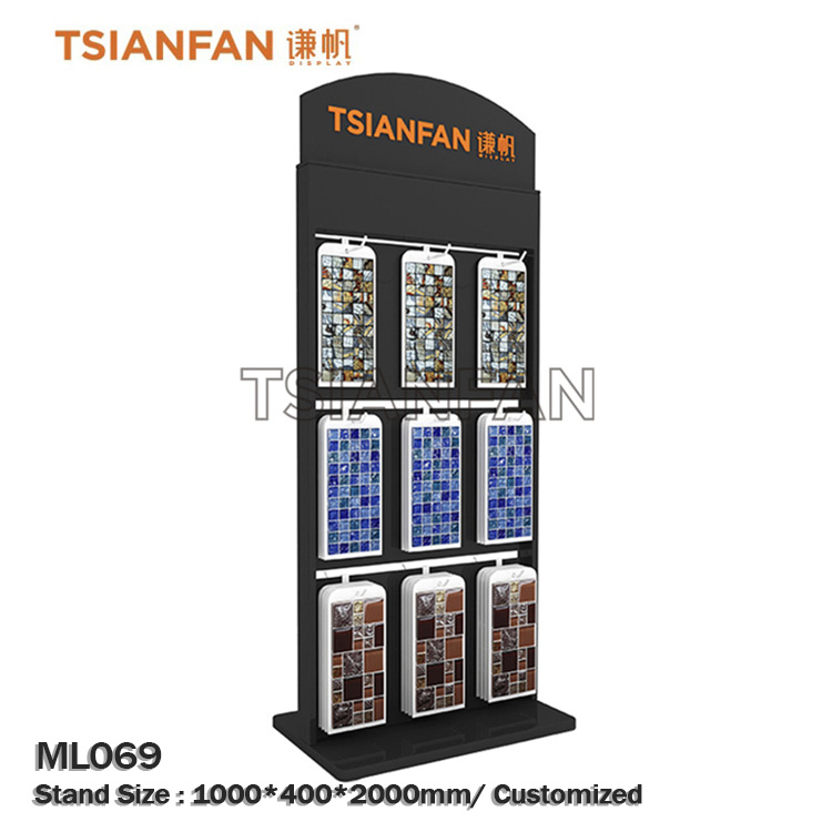 Sample display cabinet mosaic ceramic tile color board exhibition hall display frame -ML051