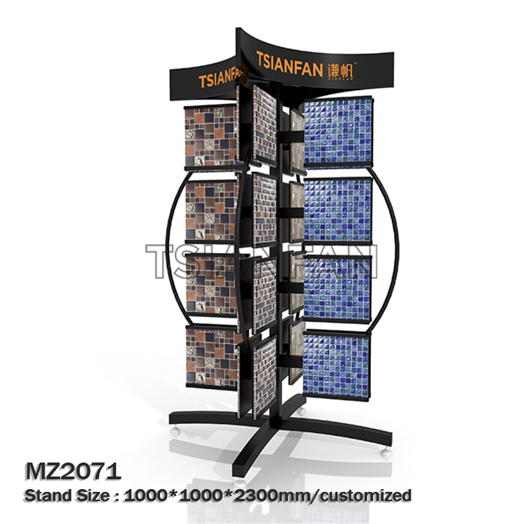 Natural Stone Mosaic tile sample rotating display stand MZ1005