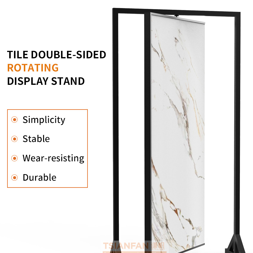 Sliding metal display stand