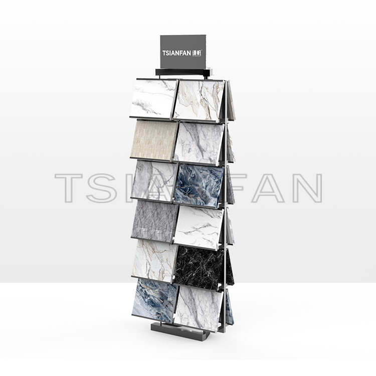  tile marble floor rack quartzite granite stone sample display stand 