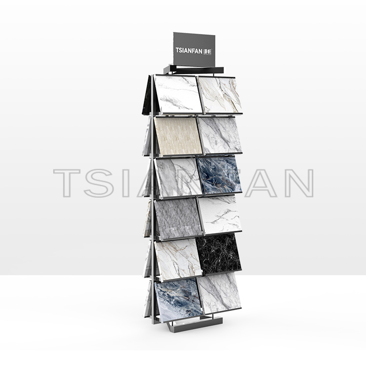  tile marble floor rack quartzite granite stone sample display stand 