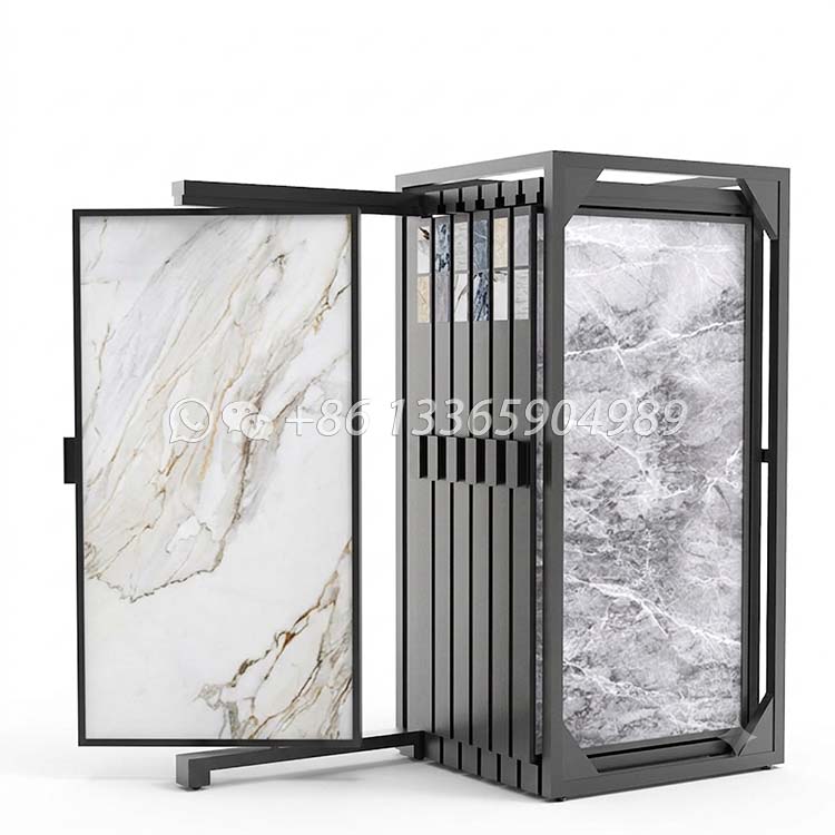 Marble Push Pull Stone Sample Rack Ceramic Tile Showroom Display Stand