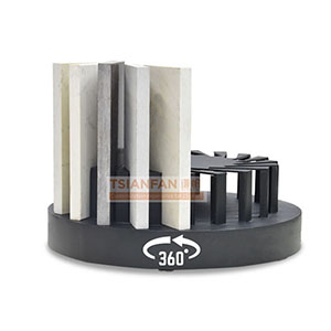 counter top portable rotatable tile display stand srt209