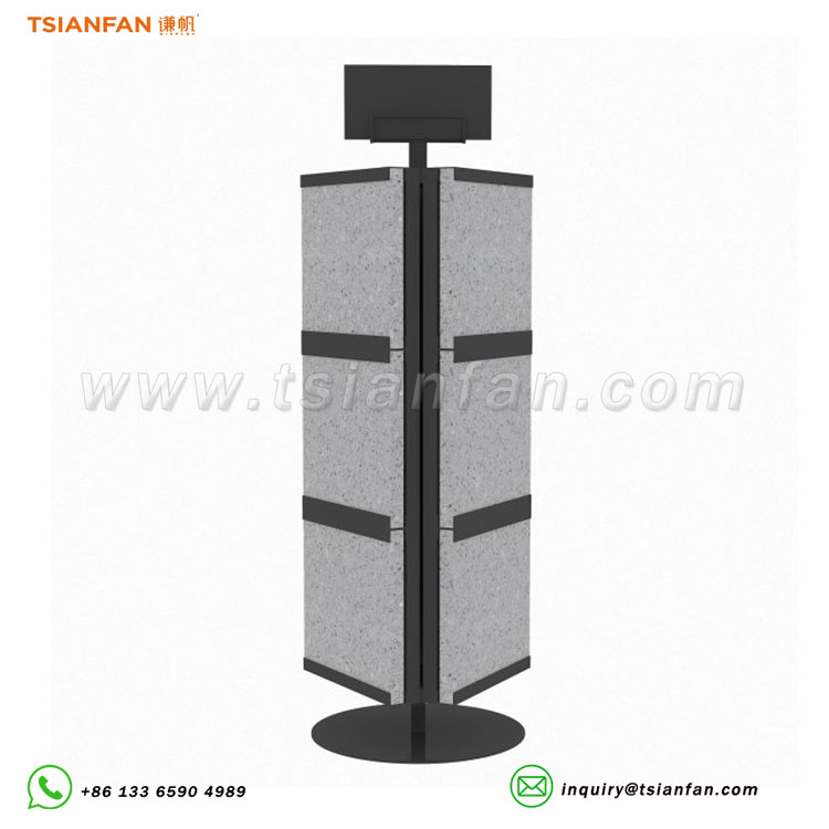 marble granite rotating display stand,trade fairs customized products-sg2011