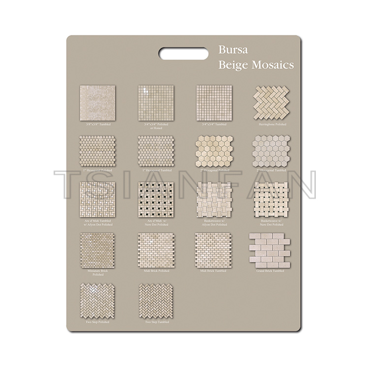 New design Mosaic tile sample MDF board displays PF005-20