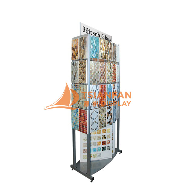 promotion mosaic stone ceramic floor tile display stand tile display rack ml024