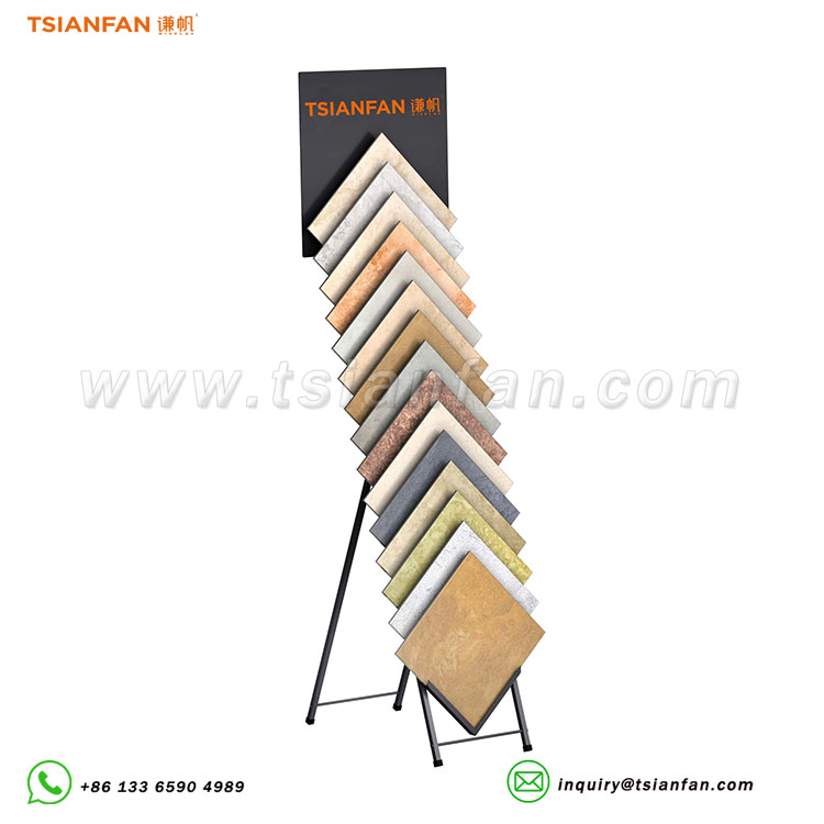 waterfall sample stone display stand stable display rack