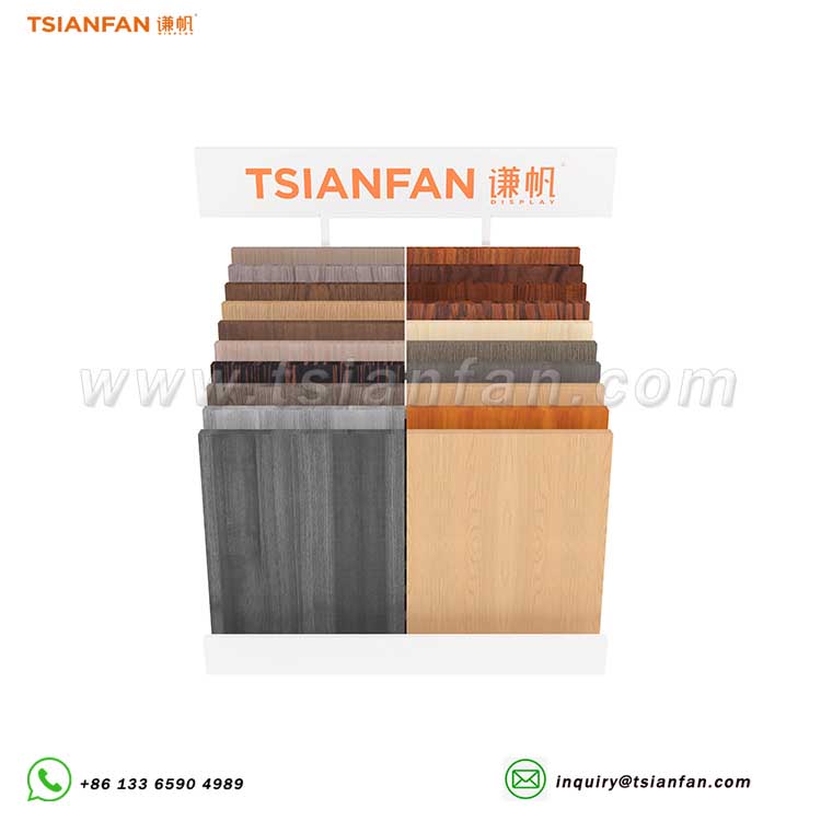 Multifunctional countertop rack wooden sample display stand-WE808