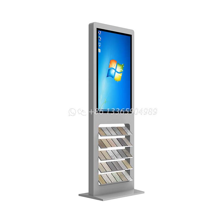 tile display rack with digital screen stone display stand-SRL160