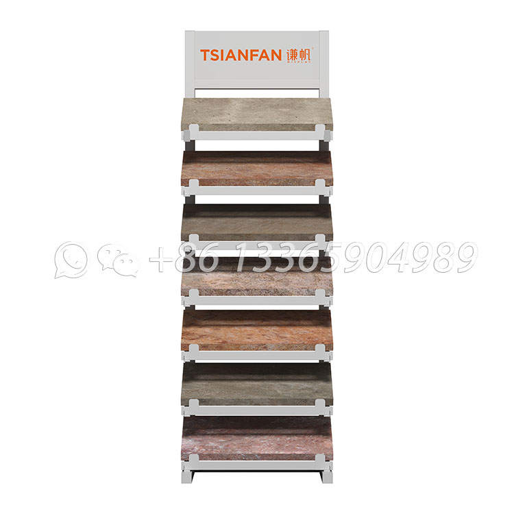 natural stone display rack garden stone display stand-SW123 - Image 3