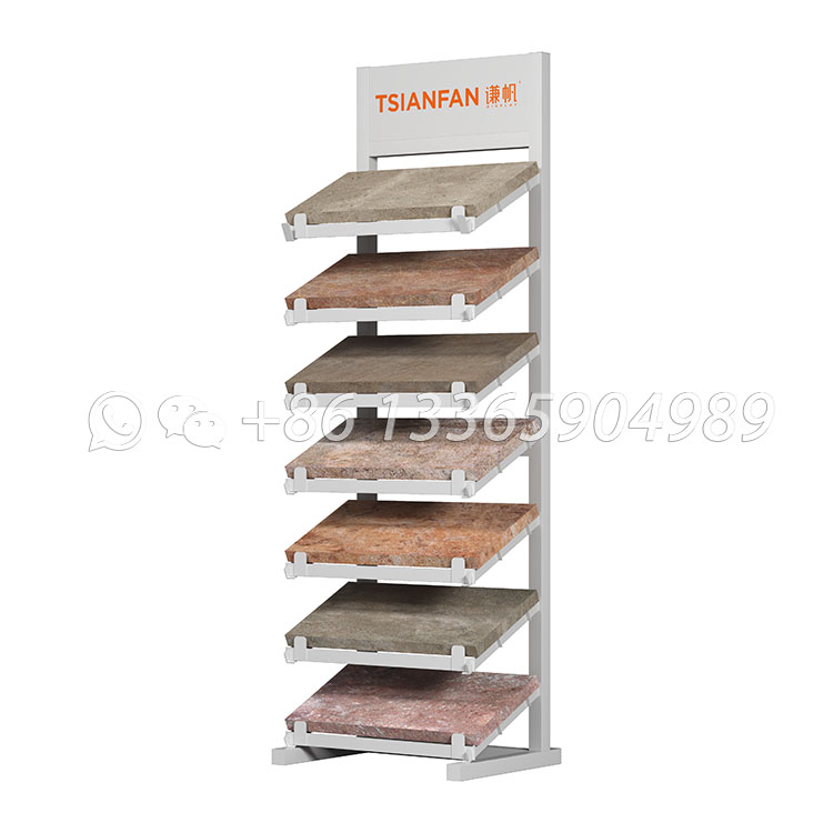 natural stone display rack garden stone display stand-SW123 - Image 4