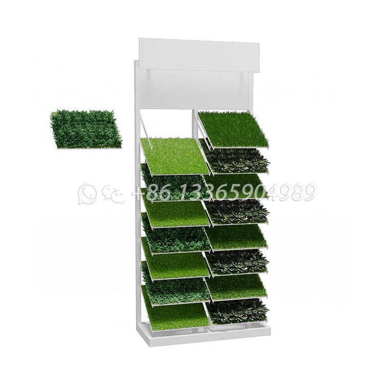 Artificial turf sample floor-standing custom display fixtures-SZP029