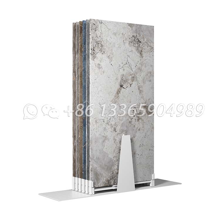 natural stone pull-out display stand showroom tile display-SG606